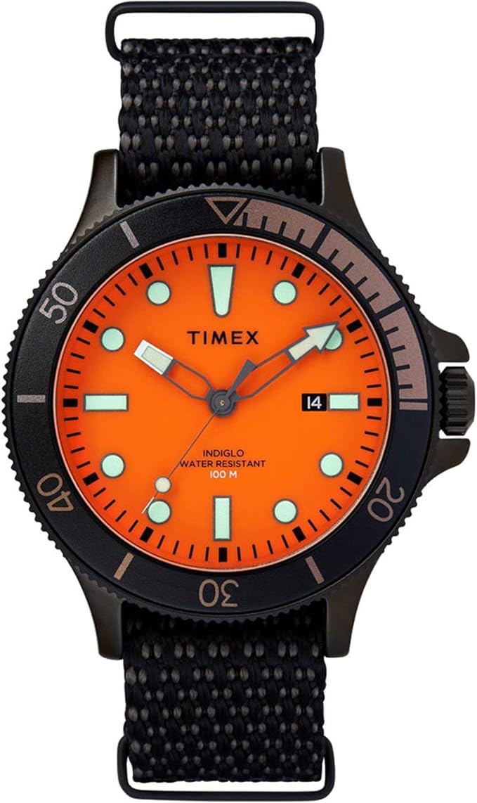 timex allied(r) coastline 43 mm 橙色表盘手表 tw2t30200